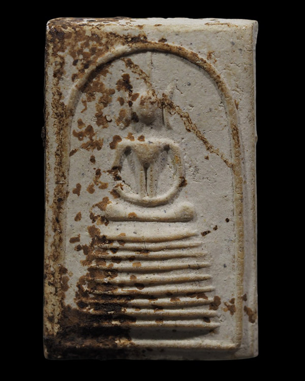 พระสมเด็จพิมพ์ 7 ชั้น หูบายศรี วัดประสาทบุญญาวาส กรุงเทพฯ พิธีใหญ่ ปี ๒๕๐๖ มวลสารผสมผงวัดระฆัง และสม - 5