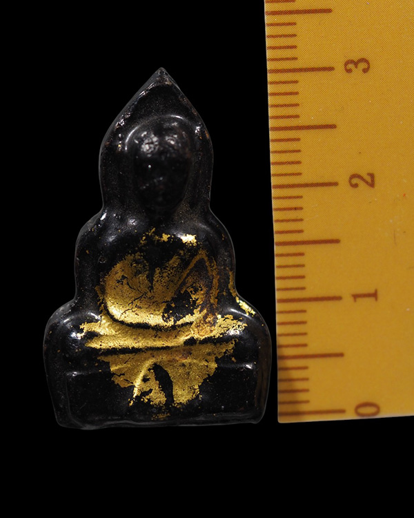 พระเนื้อดินพิมพ์หลวงพ่อเณร ลงรักปิดทอง(หายาก) หลวงตาจวน ฐิติโก วัดไก่เตี้ย อ.ศรีประจันต์ สุพรรณบุรี - 4