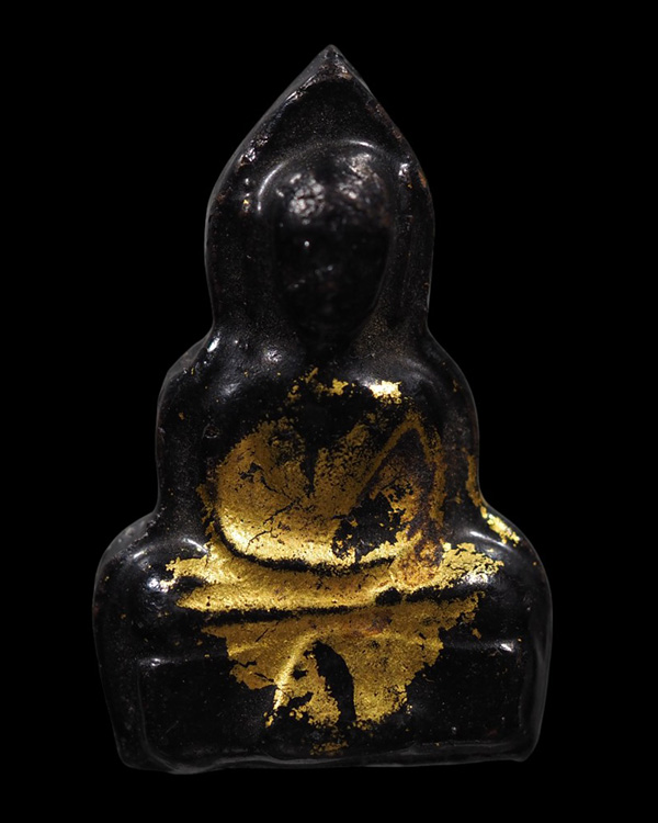 พระเนื้อดินพิมพ์หลวงพ่อเณร ลงรักปิดทอง(หายาก) หลวงตาจวน ฐิติโก วัดไก่เตี้ย อ.ศรีประจันต์ สุพรรณบุรี  - 5