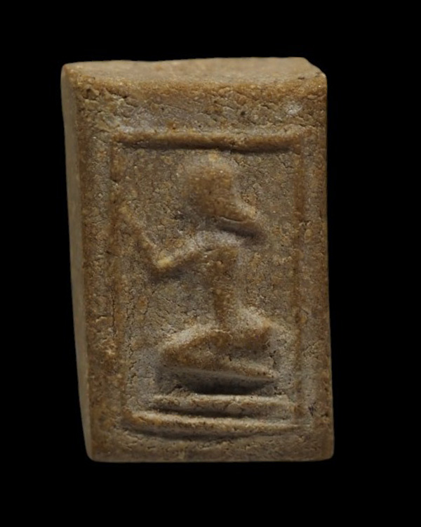 พระพิมพ์นางกวัก พิมพ์เล็ก หลวงพ่อแฉ่ง วัดบางพัง จ.นนทบุรี เนื้้อผงน้ำมัน ปี 2497 หายาก - 5