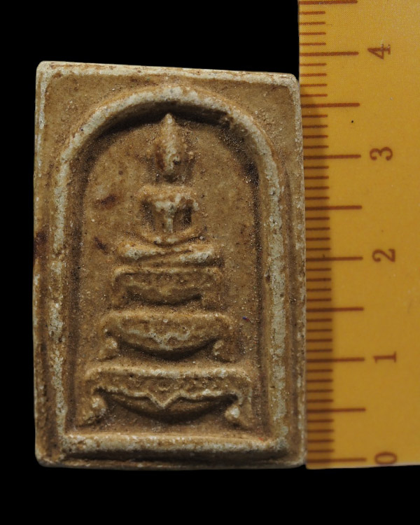 พระสมเด็จพิมพ์ฐานสิงห์ เนื้อผงน้ำมัน พระเก่าสวย ไม่ทราบที่ - 4