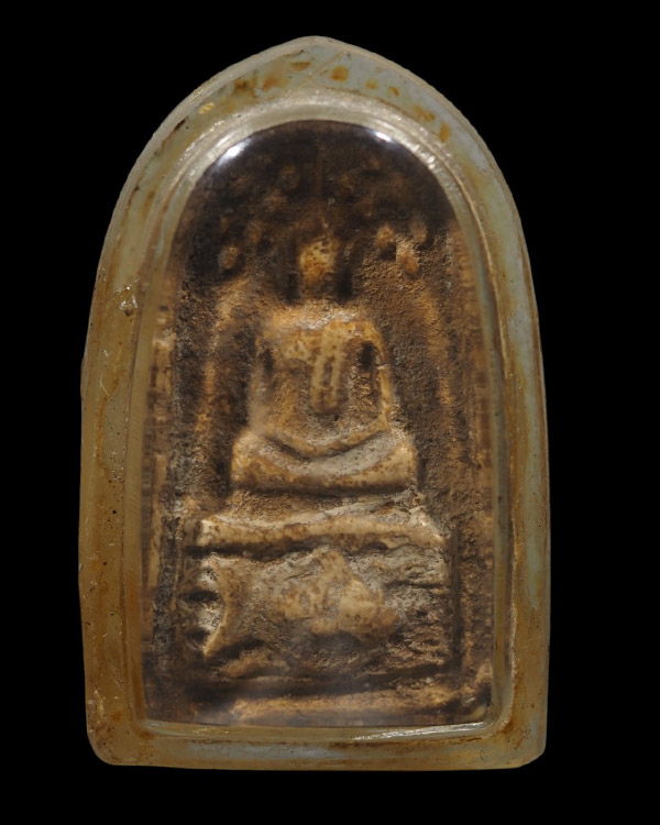 พระสมเด็จเนื้อผงพิมพ์ปรกโพธิ์ ขี่ปลา หลวงปู่หวล วัดพิกุล ผงวิเศษ,ผงพุทธคุณผสมผงยันต์เกราะเพชรหลวงพ่อ - 5