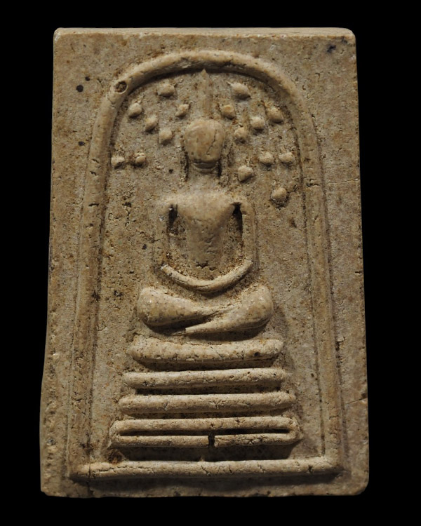 สมเด็จพิมพ์ฐาน 3 ชั้น ปรกโพธิ์พิมพ์ใหญ่ หลังรูปเหมือน พระครูลมูล (ส.พัฒนกิจ) วัดเสด็จ จ. ปทุมธานี ตะ - 2