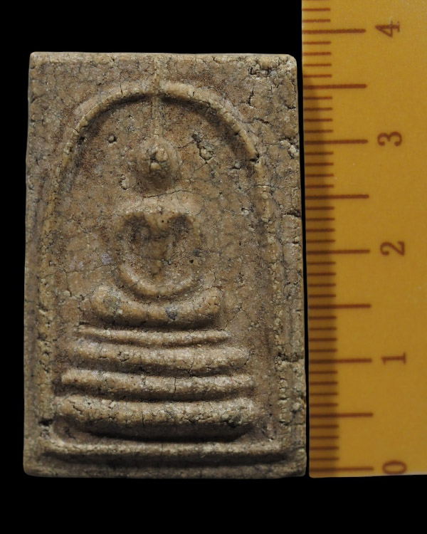 สมเด็จเกศทะลุซุ้ม หลวงพ่อพูลทรัพย์ วัดอ่างศิลา ชลบุรี หลังยันต์ตะบองไขว้  เนื้อแตกลายงา  รุ่นนี้นิยม - 4