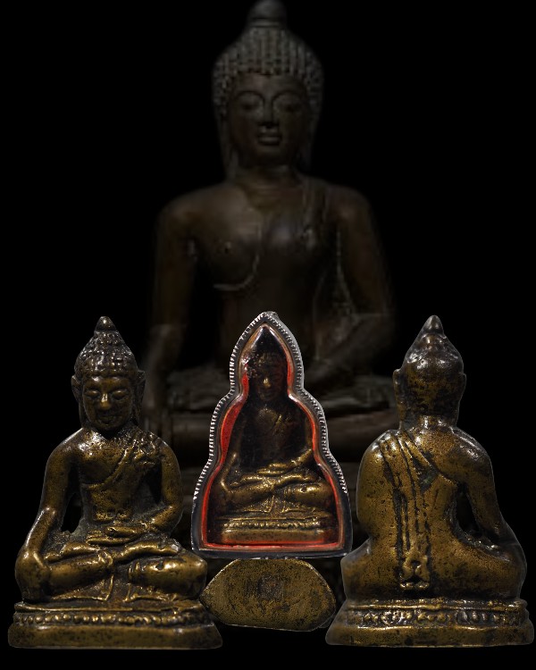 พระหลอลอยองค์พิมพ์เชียงแสน เนื้อทองผสม พิมพ์ใหญ่ พระหล่อเก่ามาก พระองค์ใหญ่หน่อย แต่่่่่่่่่พิมพ์ให - 1