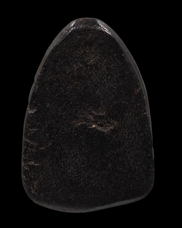 พระพิมพ์กลีบบัว สมาธิ ฉายแสง เนื้อผงคลุกรัก พระเก่า ไม่ทราบที่ - 3