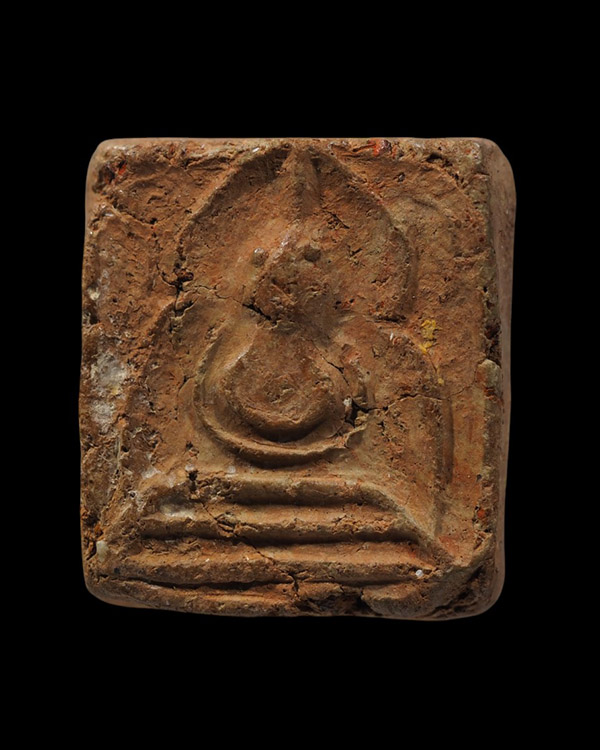 พระเนื้อดิน หลวงพ่อโต วัดโพธิ์ศรีเจริญ อ.ศรีประจันต์ สุพรรณบุรี สร้างประมาณปี 2485 เนื้อดินเก่าจัดสว - 2