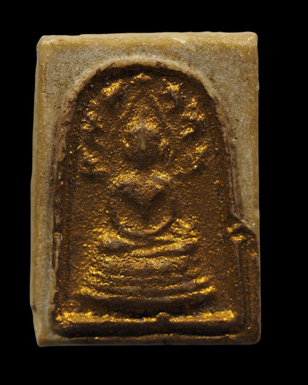 พระผงน้ำมันพิมพ์นาคปรก(หายาก) หลังยุทธหัตถี วัดดอนเจดีย์ จ.สุพรรณบุรี เนื้อผงน้ำมัน ปี 2514  - 5