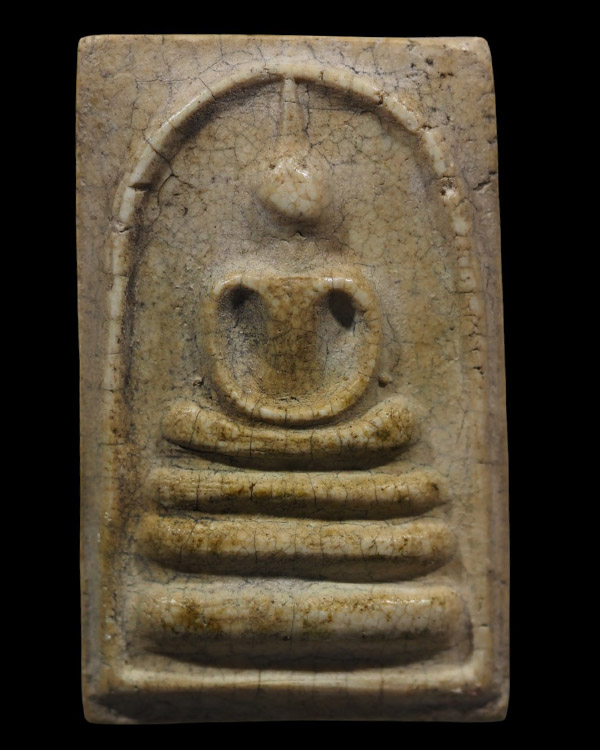 พระสมเด็จพิมพ์ใหญ่ หลังกดลายนิ้วมือ หลวงปู่นาค วัดระฆังโฆสิตาราม กรุงเทพฯ มวลสารผสมผงเก่า ปี 2595 ห - 2