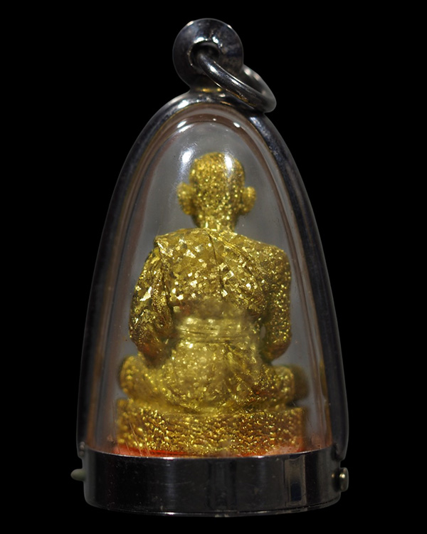 รูปหล่อเนื้อทองระฆัง(นิยม) พระครูสถิตโชติคุณ(หลวงพ่อไสว ฐิตวณฺโณ) วัดปรีดาราม (ยายส้ม) ต.คลองจินดา อ - 3