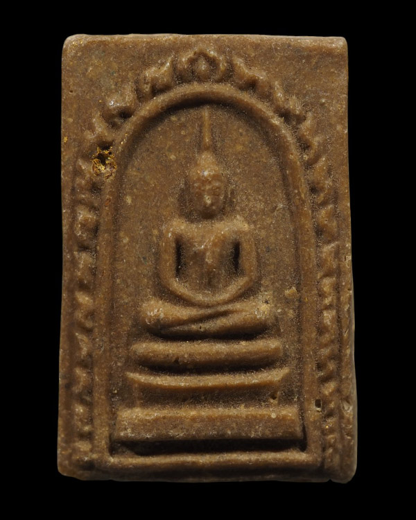 พระสมเด็จพิพม์ประทับซุ้ม หลังรูปเหมือน เนื้อผงน้ำมัน หลวงพ่อแพ วัดพิกุลทอง จ.สิงห์บุรี ยุคแรก องค์นี - 5