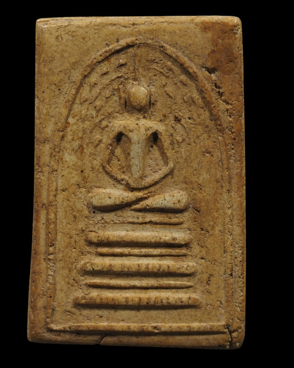 พระสมเด็จพิมพ์ปรกโพธิ์ฐานแซมพิมพ์ใหญ่  หลวงปู่นาค วัดระฆังโฆสิตาราม กรุงเทพฯ มวลสารผสมผงเก่า สร้างปร - 5