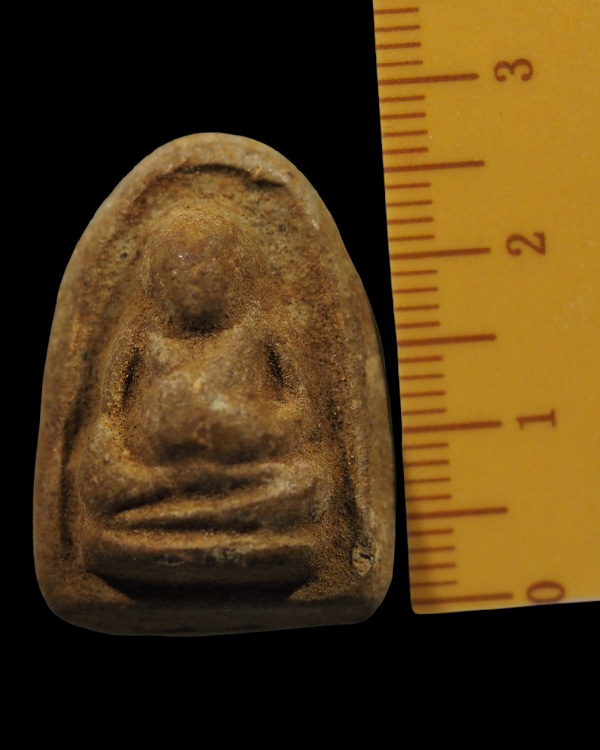 พระสังกัจจายน์(หายาก) เนื้อผงน้ำมัน หลังยันต์ใบพัด หลวงปู่ธูป วัดแค นางเลิ้ง ยุดต้น ปี 2504 เนื้อผงน - 4