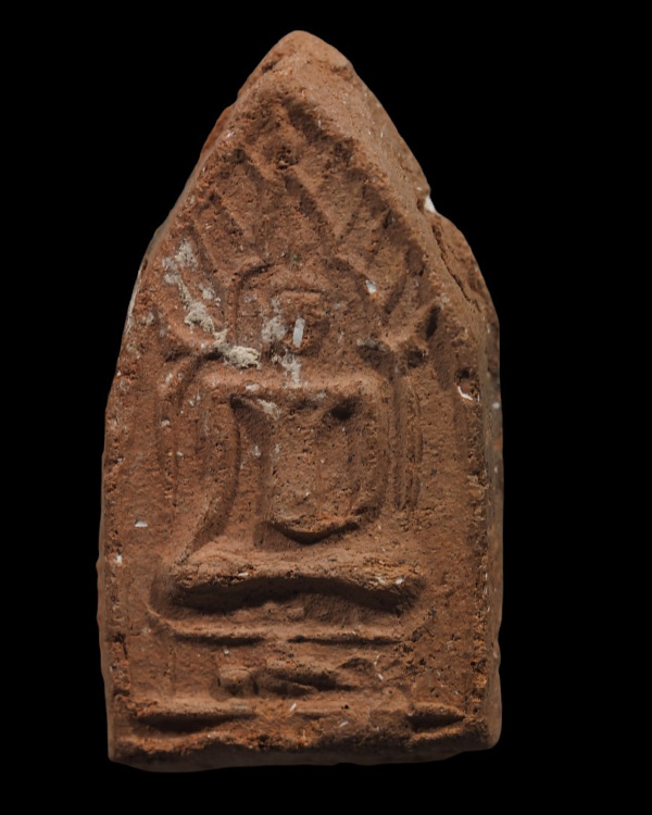 พระพิมพ์ขุนแผน พรายกุมาร หลังยันต์ หลวงพ่อเนตร วัดใหม่หนองคต จ.อยุธยา สร้างปี 2478 เนื้อดินผสมผง สภา - 5