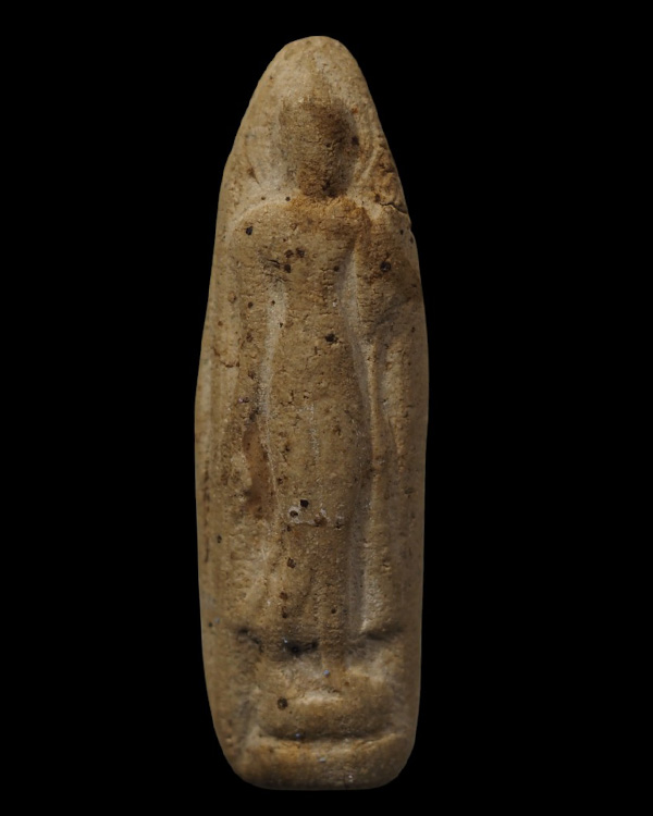 พระลีลาเม็ดขนุน พิมพ์ประทานพร เนื้อผง พระเก่า เนื้อจัด พิมพ์โบราณ ไม่ทราบที่ เนื้อหาเก่าเจ้าของเดิ - 2