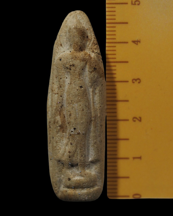 พระลีลาเม็ดขนุน พิมพ์ประทานพร เนื้อผง พระเก่า เนื้อจัด พิมพ์โบราณ ไม่ทราบที่ เนื้อหาเก่าเจ้าของเดิ - 4