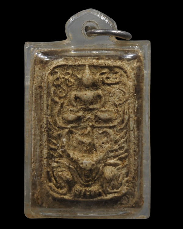 พระเนื้อผงพิมพ์พระพุทธเจ้าทรงครุฑ ล้อพิมพ์หลวงพ่อปาน วัดบางนมโค  พระเก่าไม่ทราบที่  เจ้าของเดิมเคยเล - 5