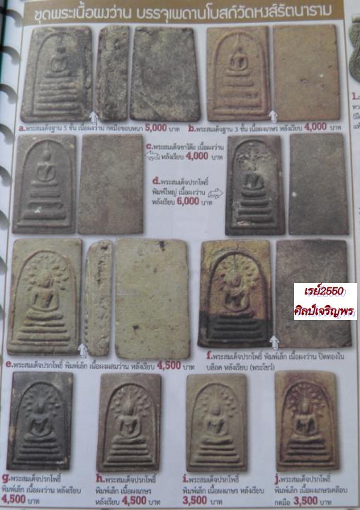 สมเด็จวังเดิม(วัดหงส์รัตนาราม) พิมพ์ปรกโพธิ์ พิมเล็ก เนื้อผงเกสร  กรุเพดานโบสถ์ วัดหงษ์รัตนาราม - 5