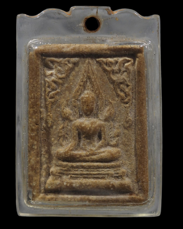 พระผงน้ำมันพิมพ์พระพุทธชินราช หลังยันต์ วัดบ่อวิน อ.ศรีราชา จังหวัดชลบุรี จัดสร้างโดยพระอาจารย์กิม ช - 2