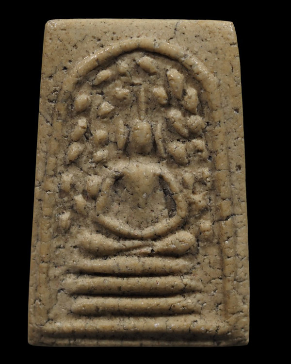 พระสมเด็จพิมพ์เทวดา ปรกโพธิ์ย้อย หลวงปู่นาค วัดระฆังโฆสิตาราม กรุงเทพฯ มวลสารผสมผงเก่า สร้างประมาณยุ - 2