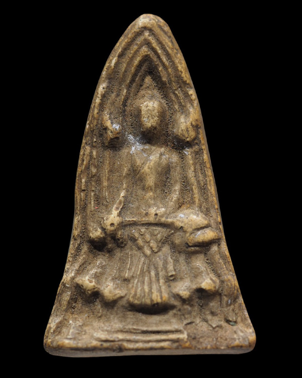 พระพิมพ์โคนสมอ (หายาก) ผงจักรพรรดิ์ หลวงปู่ดู่ พรหมปัญโญ วัดสะแก จ.อยุธยา ปี 2507 ยุคแรก *** พิมพ์น - 2