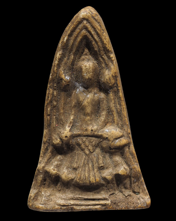 พระพิมพ์โคนสมอ (หายาก) ผงจักรพรรดิ์ หลวงปู่ดู่ พรหมปัญโญ วัดสะแก จ.อยุธยา ปี 2507 ยุคแรก  *** พิมพ์น - 5