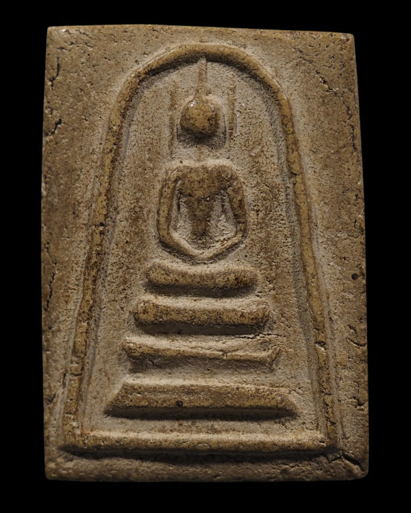 พระสมเด็จฐาน 3 ชั้น หูบายศรี อกตัน พิมพ์ใหญ่ พระเก่า เนื้อหาสวย จัดจ้านดี  เก่าไม่ทราบที่พระบ้าน - 2