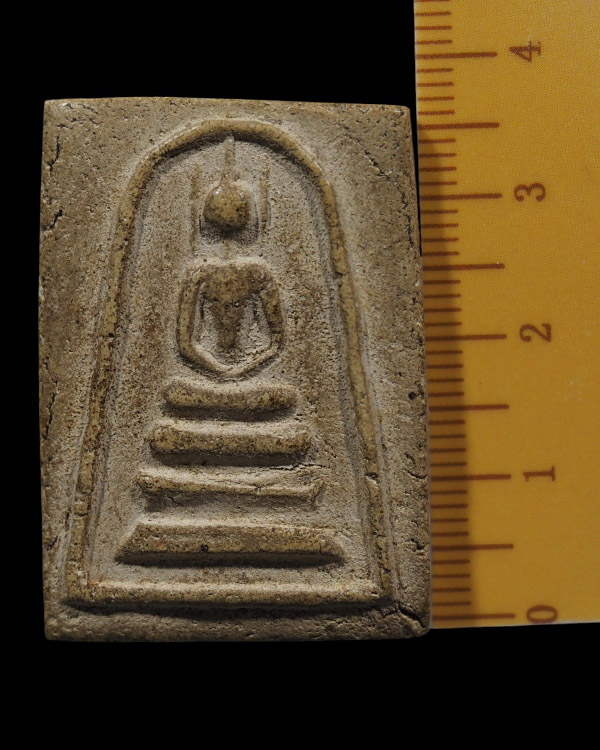 พระสมเด็จฐาน 3 ชั้น หูบายศรี อกตัน พิมพ์ใหญ่ พระเก่า เนื้อหาสวย จัดจ้านดี  เก่าไม่ทราบที่พระบ้าน - 4