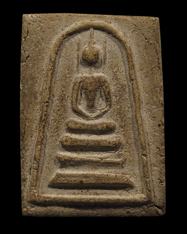 พระสมเด็จฐาน 3 ชั้น หูบายศรี อกตัน พิมพ์ใหญ่ พระเก่า เนื้อหาสวย จัดจ้านดี  เก่าไม่ทราบที่พระบ้าน - 5