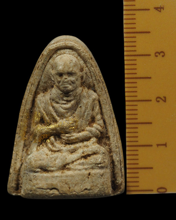 พระรูปเหมือนสมเด็จพุฒาจารย์โตฯ เนื้อผง ด้านหลังภูเขาทอง วัดสระเกศ กรุงเทพฯ ไม่ทราบปีจัดสร้าง แต่น่าจ - 4