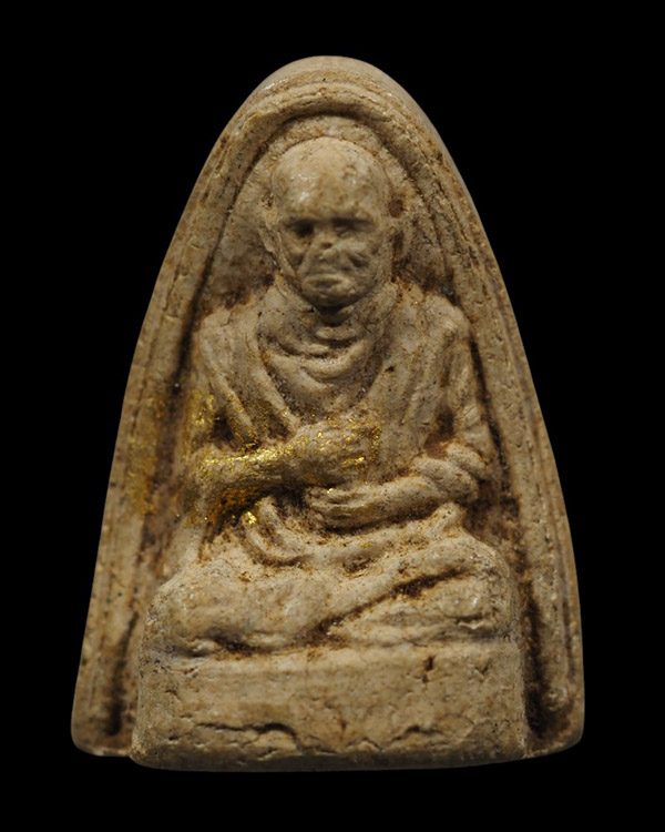 พระรูปเหมือนสมเด็จพุฒาจารย์โตฯ เนื้อผง ด้านหลังภูเขาทอง วัดสระเกศ กรุงเทพฯ ไม่ทราบปีจัดสร้าง แต่น่าจ - 5