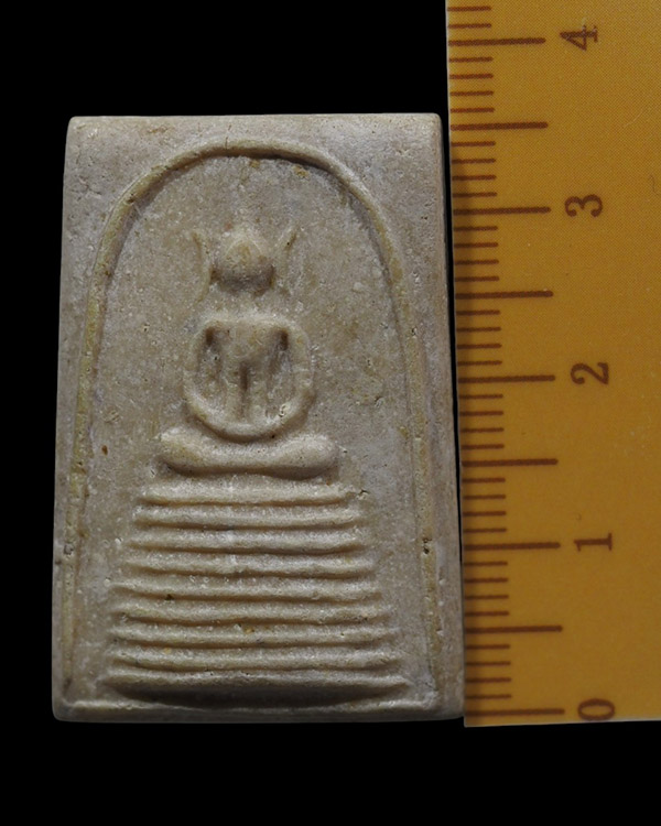 พระสมเด็จพิมพ์วัดเกศใชโย เนื้อผงน้ำมัน พระบ้านเก่าเก็บ ไม่ทราบที่ สภาพเดิมๆไม่ผ่านการใช้   ผิวพระยัง - 4