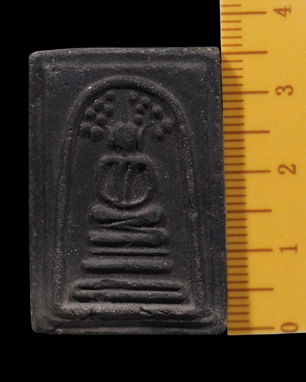 พระสมเด็จปรกโพธิ์ เจ้าคุณเที่ยง วัดระฆังฯ กรุงเทพฯ สร้างจากเนื้อดินหุ่นหรือดินไทย ที่เหลือจากพิธีการ - 4