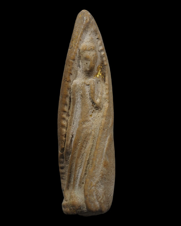 พระลีลาบิด เนื้อผง กรุในบาตรหลวงพ่อโตวัดอินทร์ วัดอินทรวิหาร กทม. - 2