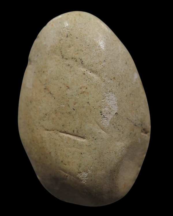 พระปิดตาพิมพ์เม็ดบัว พิมพ์เล็ก เนื้อผง พระเก่ามีอายุ ไม่ทราบที่ - 3