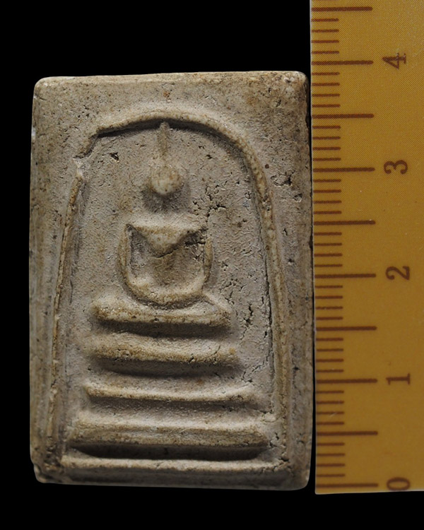 พระผงพิมพ์ฐาน 3 ชั้น วัดประสาทบุญญาวาส กรุงเทพฯ พิธีใหญ่ ปี ๒๕๐๖ มวลสารผสมผงวัดระฆัง และสมเด็จบางขุน - 4