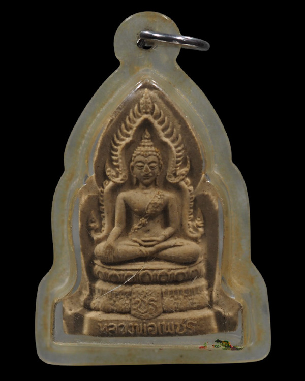 พระสมเด็จพิมพ์หลวงพ่อเพชร (นักษัติรย์ปี จอ) วัดชิโนรสาราม กรุงเทพฯ ปี 2512 สภาพสวย หลวงพ่อกวย หลวงพ่ - 5