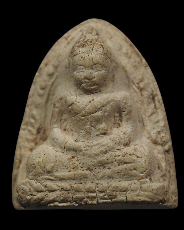 พระเนื้อผงพิมพ์หลวงพ่อโต บางกระทิง  เนื้อผงสภาผ่านการใช้ เก่าไม่ทราบที่ เก่าที่ค้นดูหลวงพ่อโต เนื้อผ - 2