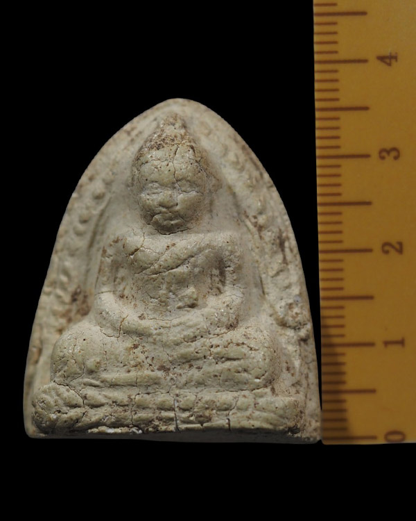 พระเนื้อผงพิมพ์หลวงพ่อโต บางกระทิง  เนื้อผงสภาผ่านการใช้ เก่าไม่ทราบที่ เก่าที่ค้นดูหลวงพ่อโต เนื้อผ - 4