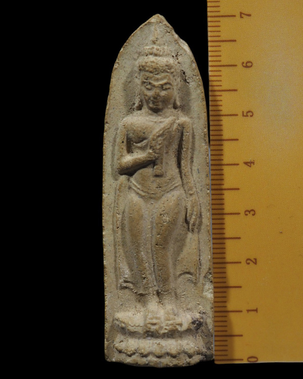 พระลีลาประทานพร หลวงปู่เหรียญ วัดหนองบัว กาญจนบุรี สร้างปี 2497  หลวงปู่เหรียญ ท่านเป็นเจ้าอาวาสวัดศ - 4