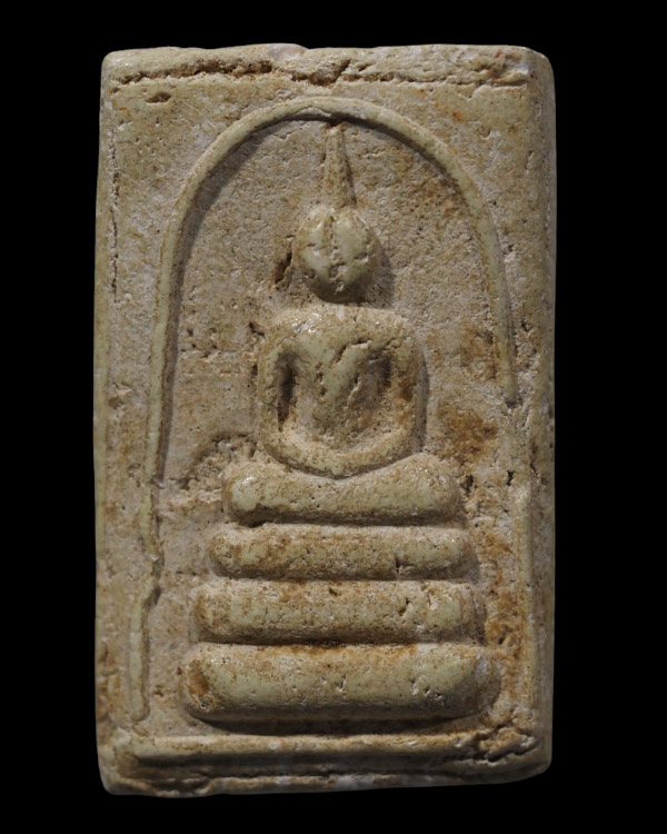 พระสมเด็จพิมพ์ใหญ่ ฐานหมอน 3 ชั้น พระเก่ามีอายุ สภาพผ่านการใช้ เนื้อจัดสวย ไม่ทราบที่ - 2