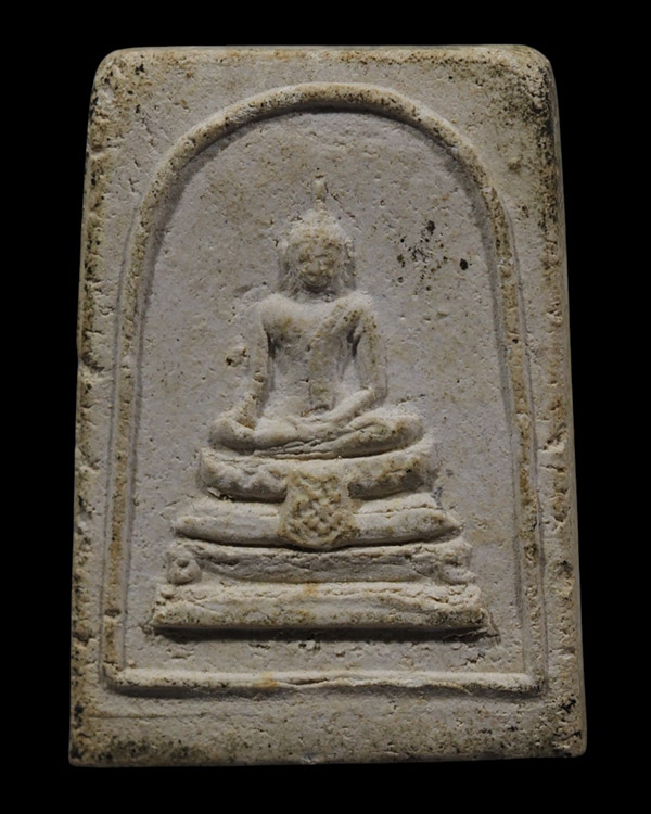 พระสมเด็จพิมพ์พระประธาน พิมพ์ใหญ่(นิยม) กรุวัดนครชื่นชุ่ม ปี ๒๕๐๙ ผสมผงเก่ากรุบางขุนพรหม หลวงพ่อเงิน - 2