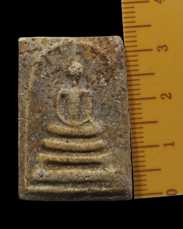 พระสมเด็จพิมพ์พระประธานเล็ก  หลวงปู่นาค วัดระฆังโฆสิตาราม กรุงเทพฯ มวลสารผสมผงเก่า ปี 2490 ยุคแรกๆ ( - 4