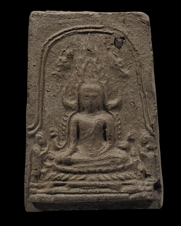 พระพุทธชินราชวัดหนองหม้อแกง อ.พรหมพิราม จ.พิษณุโลก เนื้อผงพุทธคุณ ร่วมพิธีจักรพรรดิ์ ปี 2515 เก่าสวย - 5