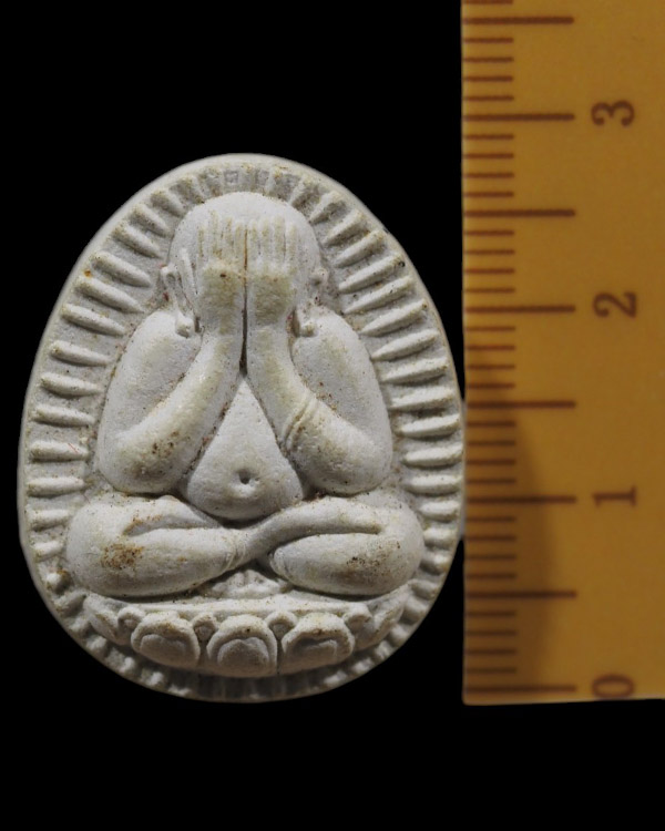 พระปิดตาผงอิทธิเจ รุ่น2 หลวงพ่อบุญชู ธัมมรโต วัดหัวว่าว จ.สิงห์บุรี ขนาด หลวงพ่อแพ วัดพิกุลทอง ยังมา - 4