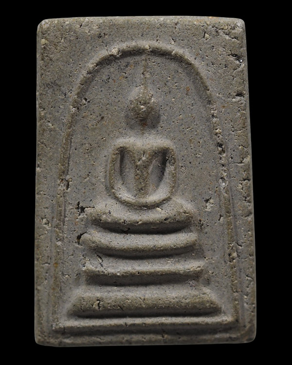 พระสมเด็จฐาน 3 ชั้น เนื้อเทา หลังอุ  พระเก่ามีอายุ สภาพสวยเดิม ไม่ทราบที่ - 2