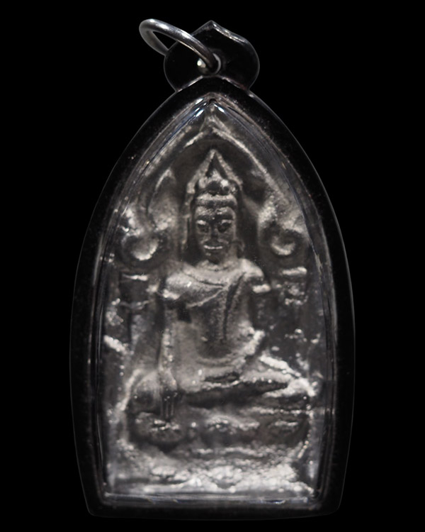 พระขุนแผนยอดขุนพลเนื้อชินจากพระกรุเก่า หลวงพ่อฑูรย์ วัดโพธินิมิตร ธนบุรี ปี 2527 พิมพ์ใหญ่ แบบหล่อโบ - 2