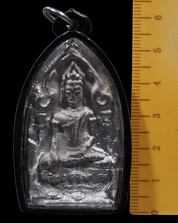 พระขุนแผนยอดขุนพลเนื้อชินจากพระกรุเก่า หลวงพ่อฑูรย์ วัดโพธินิมิตร ธนบุรี ปี 2527 พิมพ์ใหญ่ แบบหล่อโบ - 4