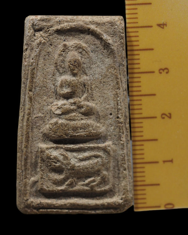 พระสมเด็จพิมพ์ประทับสิงห์  พิมพ์ใหญ่โบราณ พระเก่า ไม่ทราบที่ - 4