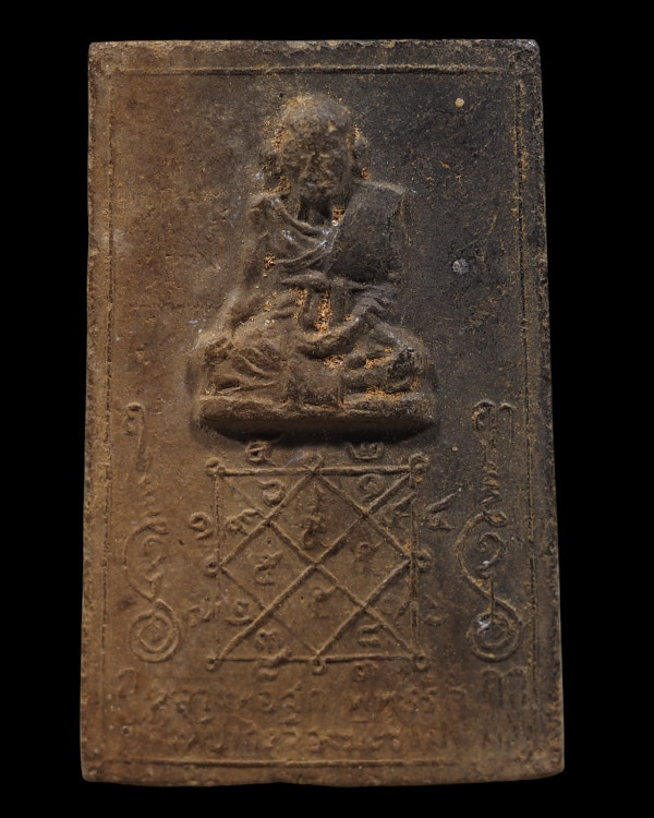 พระเนื้อดินพิมพ์รูปเหมือนหลวงปู่ศุข วัดปากคลองมะขามเฒ่า  จ.ชัยนาท  พระเก่าเนื้อหาประมาณยุค ปี 2500 ต - 2